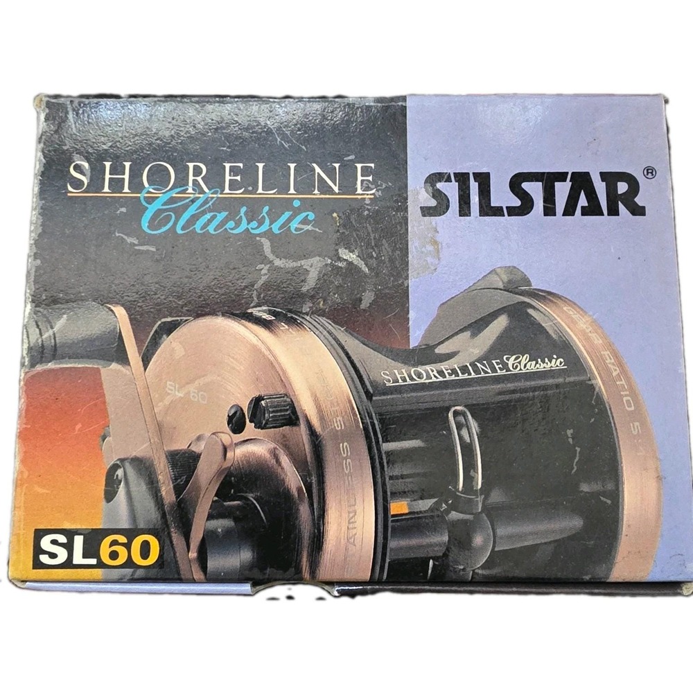 NOS Vintage Silstar Shoreline Classic SL60 Baitcasting Reel New In Box Manual - Picture 2 of 11